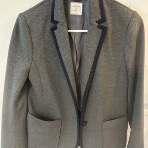 GAP Gray Blazer with Dark Blue Trim